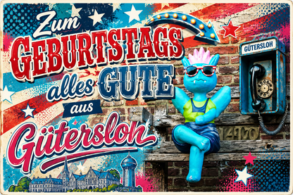 Fotokarte Geburtstags Güße aus Gütersloh Motiv 2