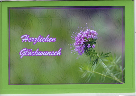 Fotokarte Herzlichen Glückwunsch