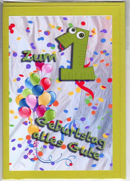 Fotokarte Kinderkarte 1. Geburtstag