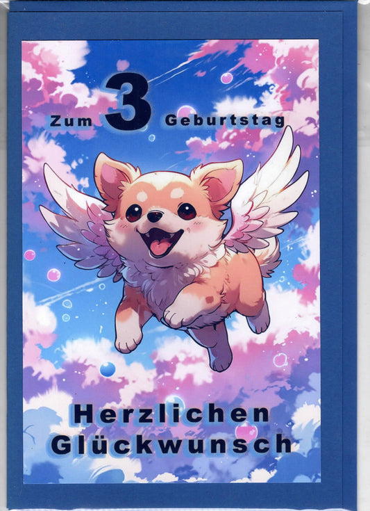 Fotokarte Kinderkarte 3. Geburtstag