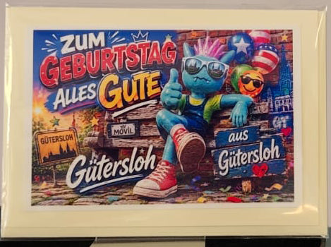 Fotokarte Geburtstags Güße aus Gütersloh Motiv 3