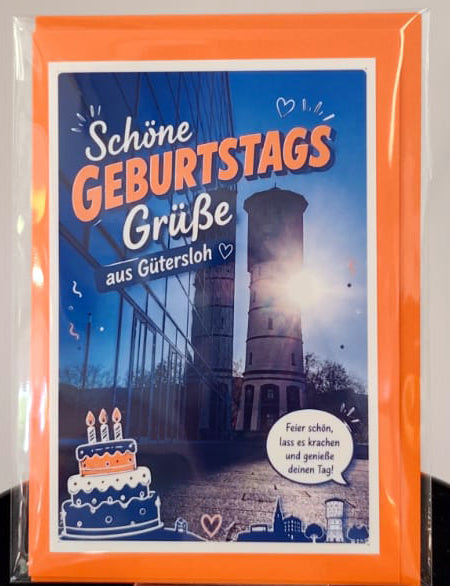 Fotokarte Geburtstags Güße aus Gütersloh Motiv 1