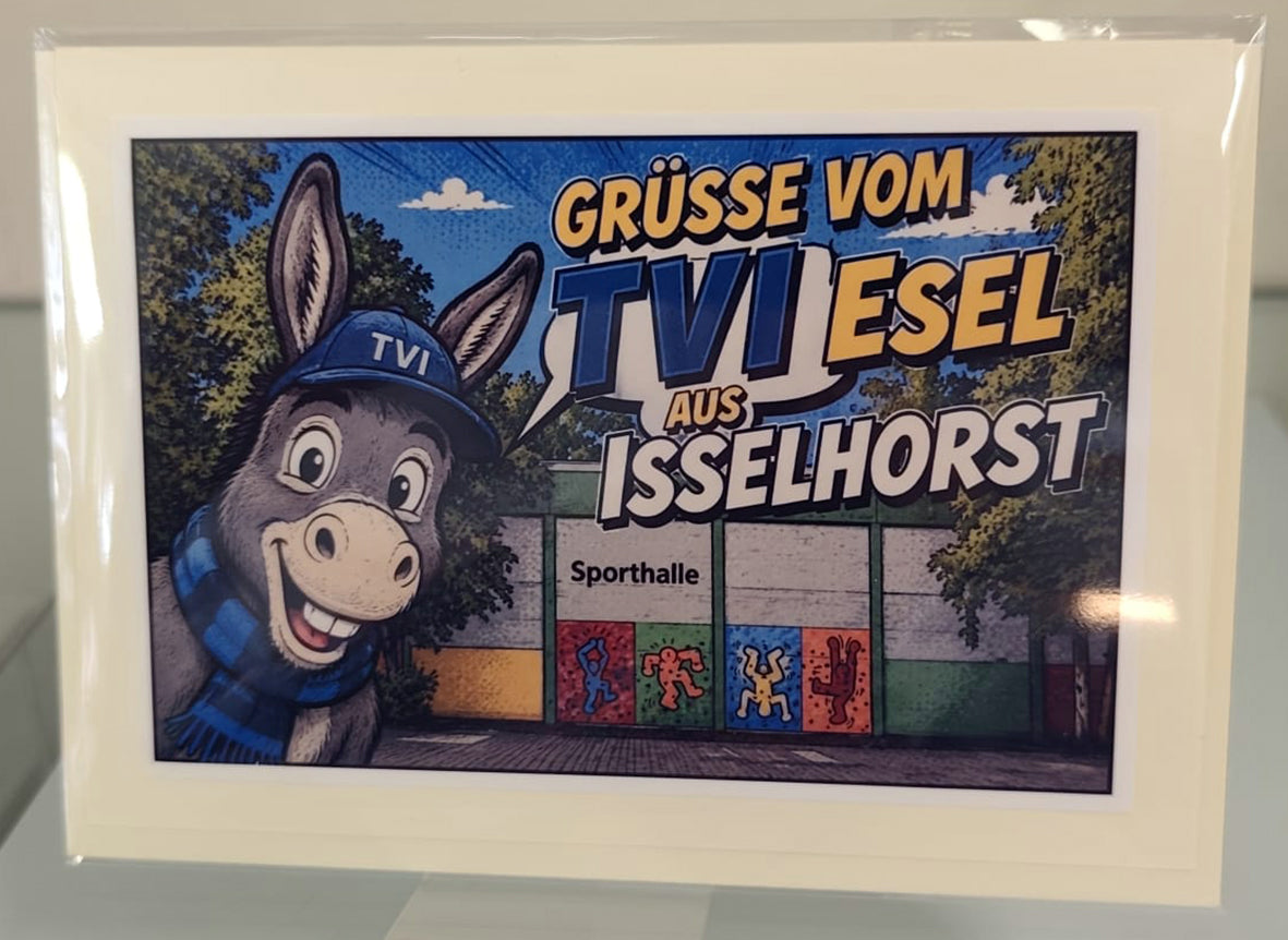 Fotokarte TVI Isselhorst Esel